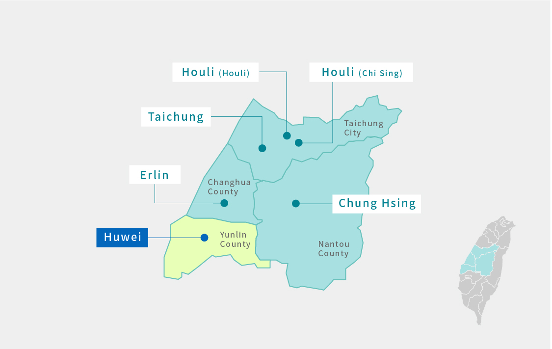 All Science Park Picture. Huwei Park in Youlin County. Text highlighted the location of Huwei Park.