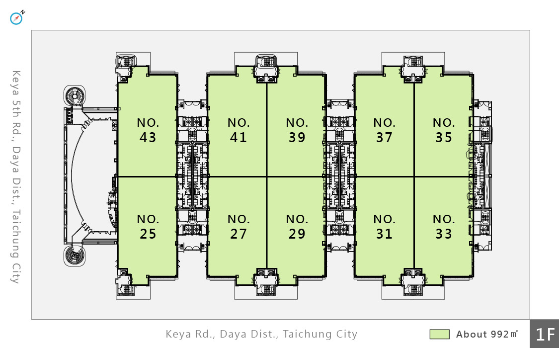 The first phase of the plant floor plan in Taichung