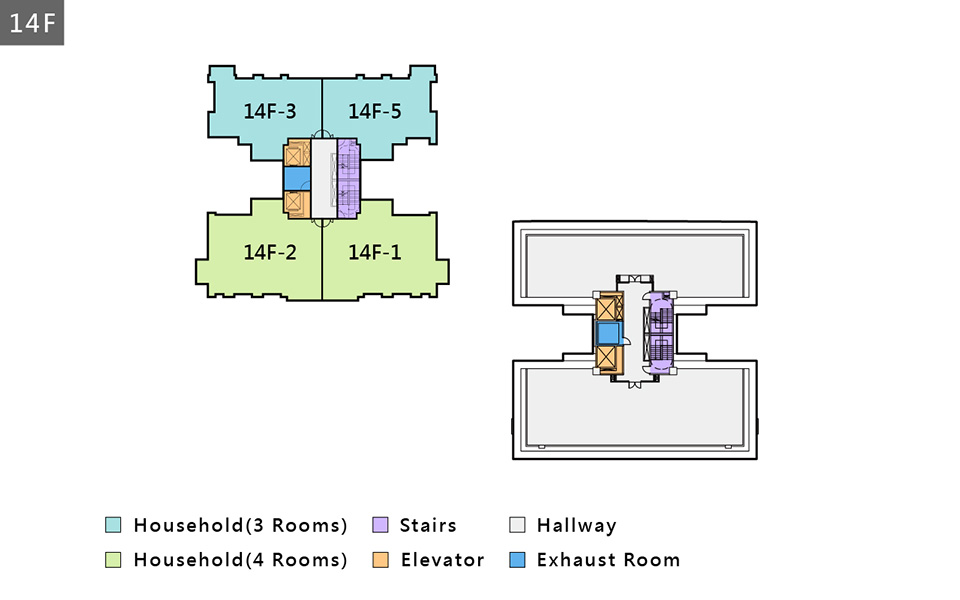 Fourteenth floor plan
